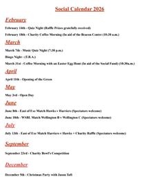 Forthcoming social events